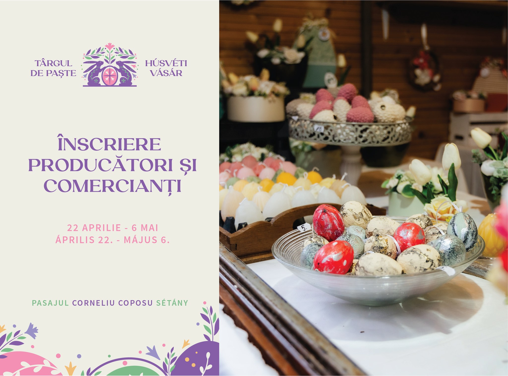 Au început înscrierile la Târgul de Paște!