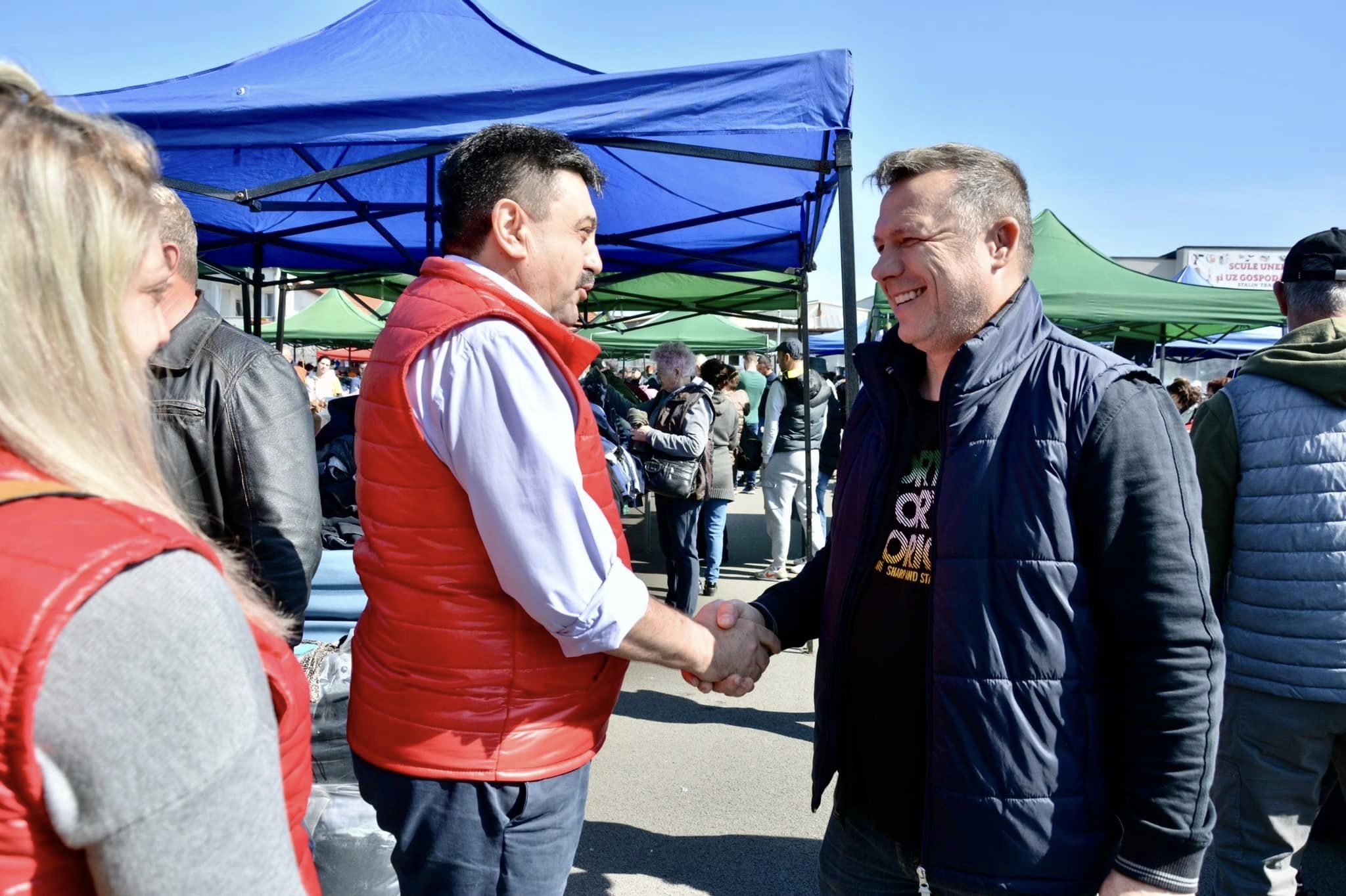 Radu Roca, candidatul PSD la Primăria Satu Mare, în Piața de vechituri