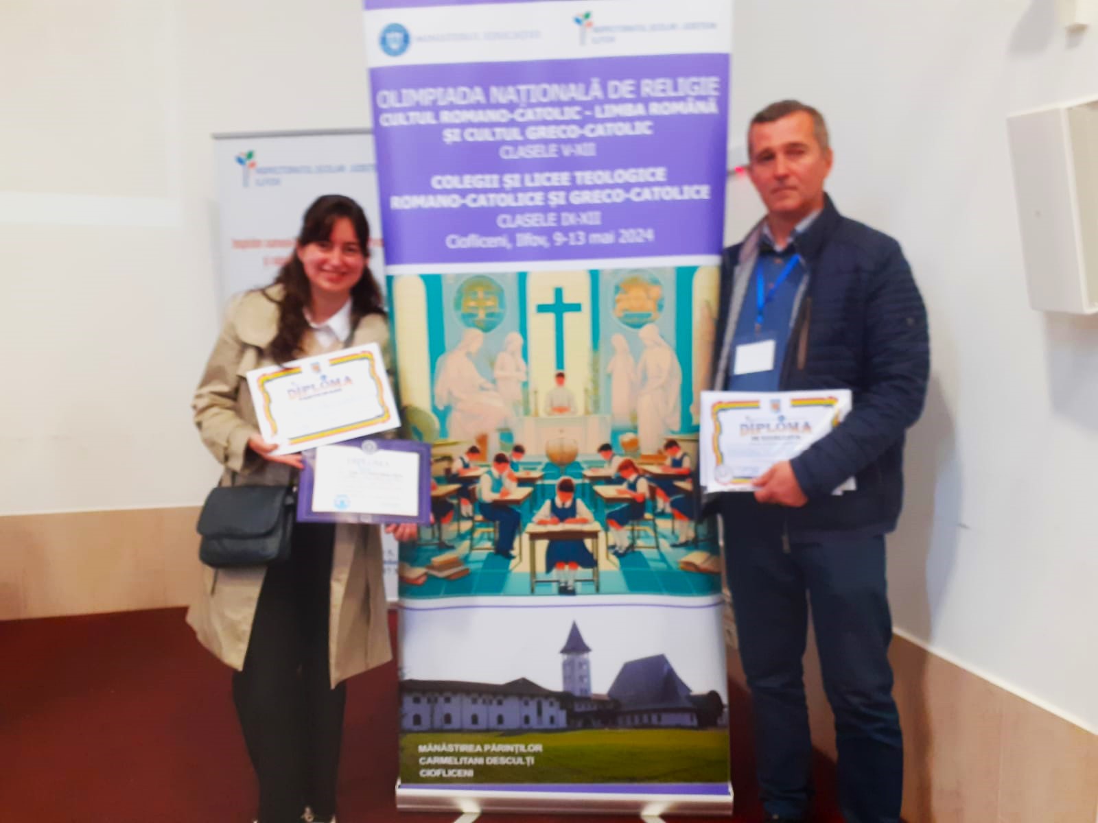 ELEVA DARIA LUNG DE LA COLEGIUL NAȚIONAL ”IOAN SLAVICI” DIN SATU MARE A CÂȘTIGAT LOCUL I LA OLIMPIADA NAȚIONALĂ DE RELIGIE CATOLICĂ