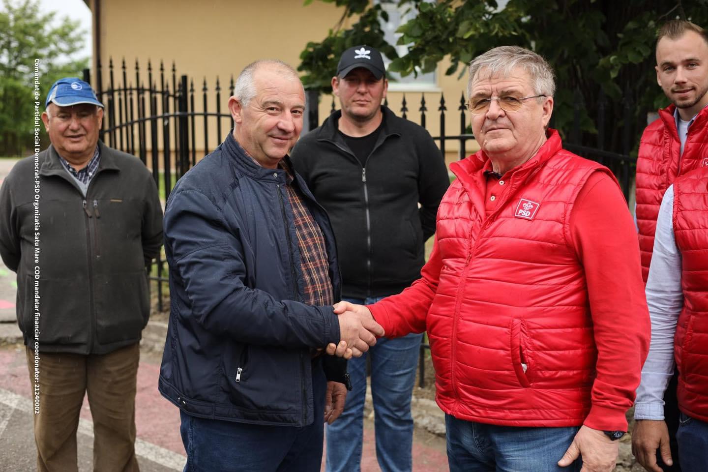 Mircea Govor susține candidatura lui Vasile Dorel Borza pentru funcția de primar a comunei Santău