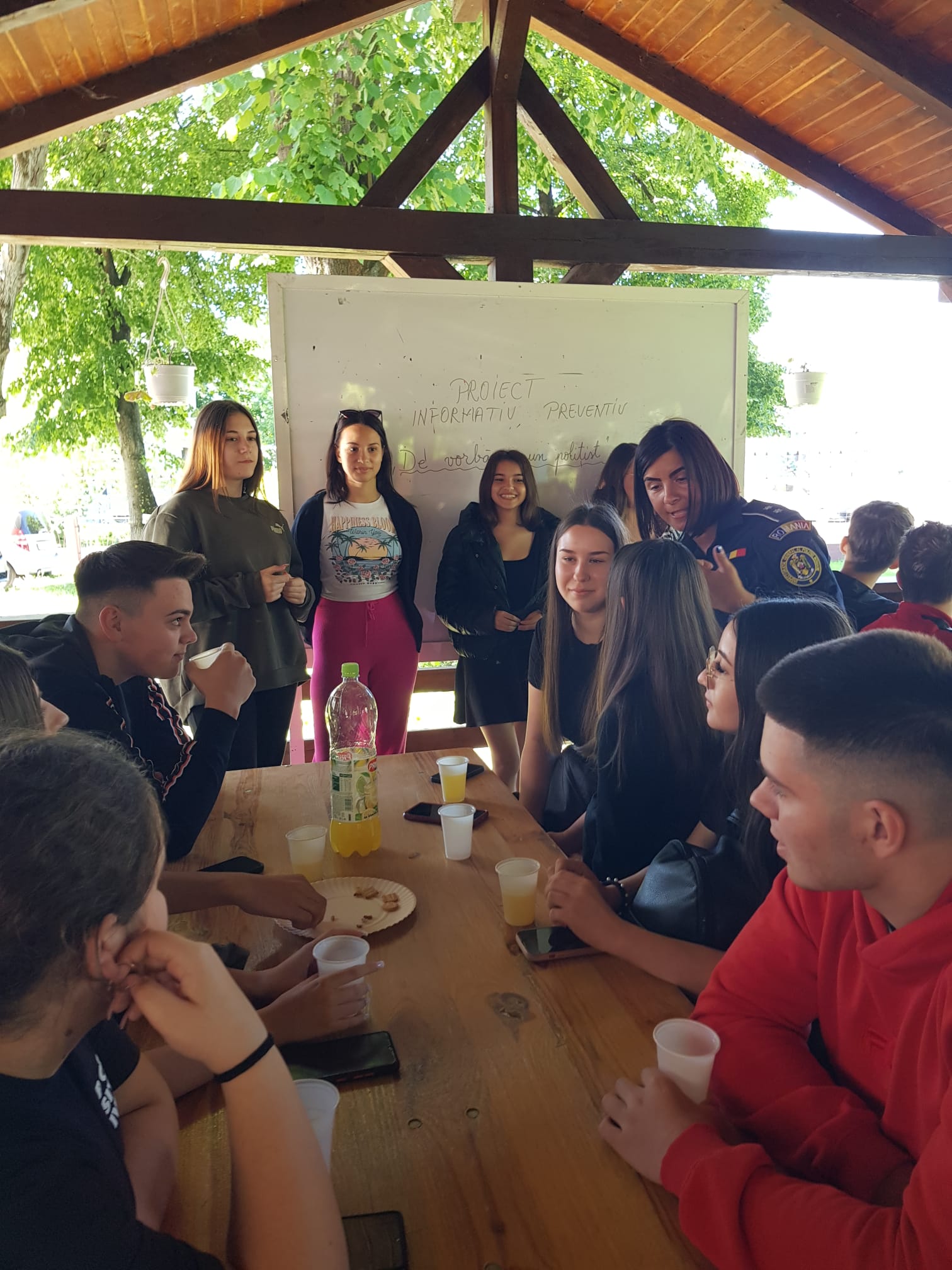 Proiectului local de prevenire ,,DE VORBĂ CU UN POLIȚIST" organizat de  Inspectoratul de Poliție Județean Satu Mare