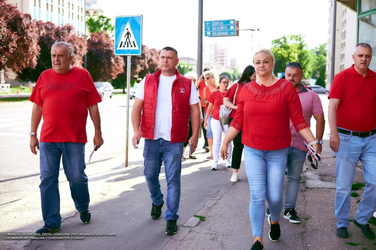 Eugen Binder candidatul PSD pentru Primăria Carei  extrem de activ în campanie