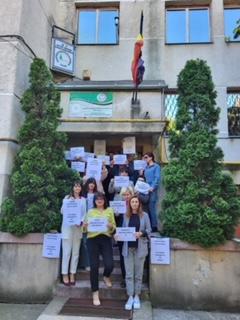 FOTO. protest spontan la APM Satu Mare. Care sunt nemulțumirile