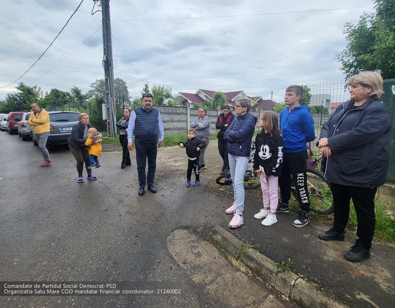 Radu Roca, de vorbă cu sătmărenii din zona străzii Căprioarei
