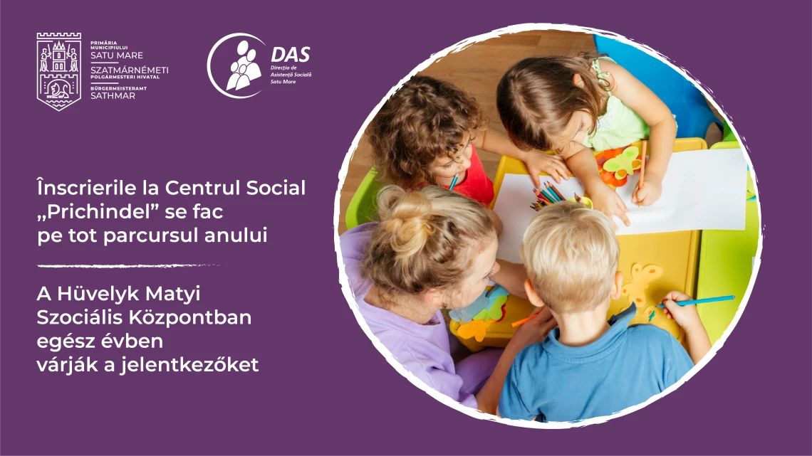 Se fac în continuare înscrieri la Centrul Social Prichindel