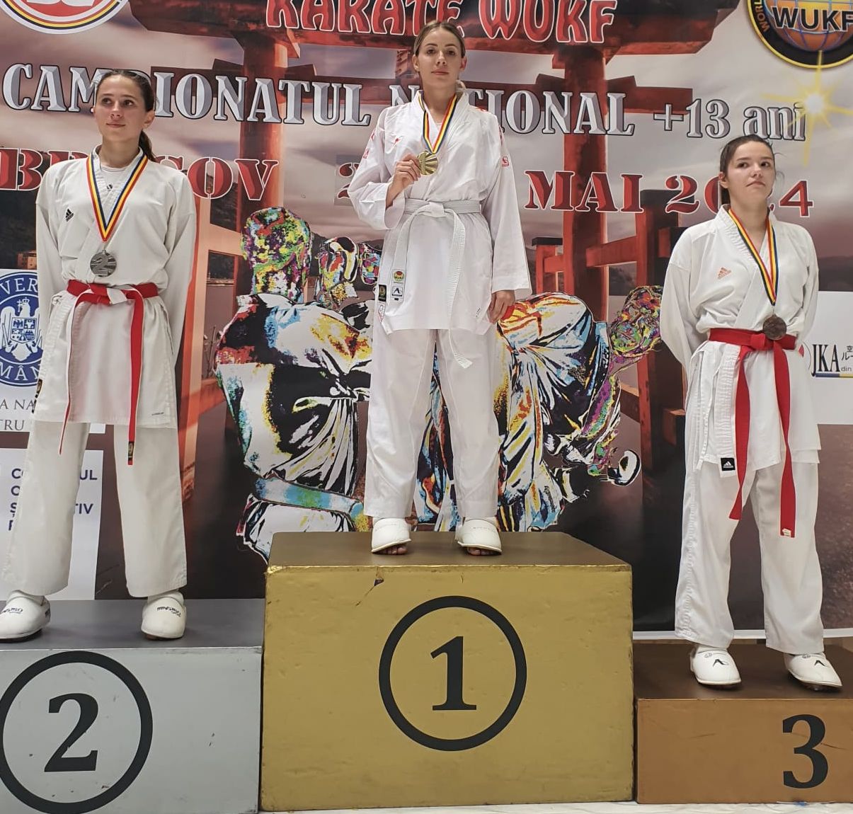 De 3 ori AUR , la Naționale, pentru karateka de la CSM Olimpia