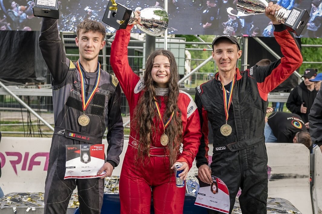 Natalia Iocsak s-a impus la clasa PRO a primei etape din Campionatul Național de drift
