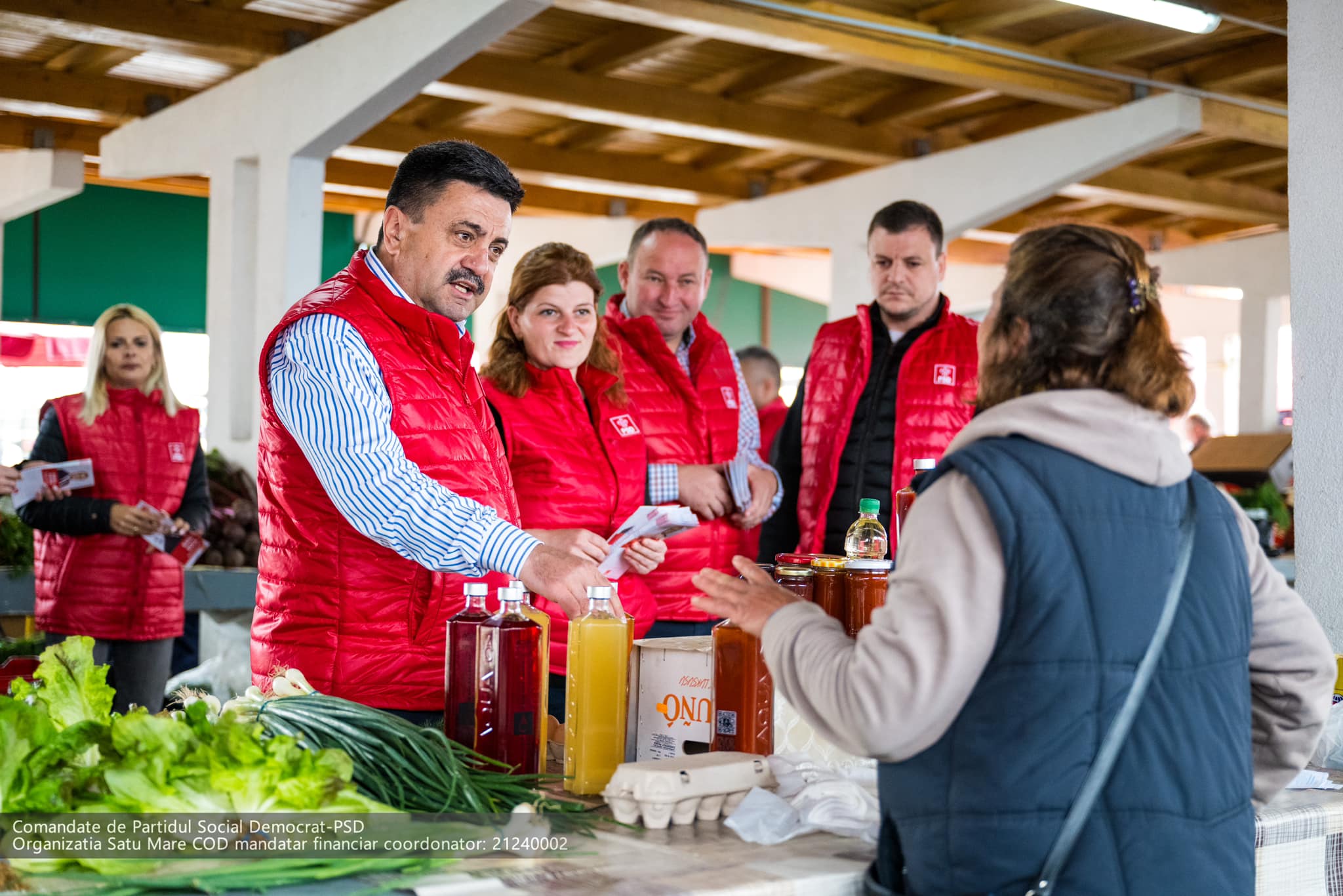 Radu Roca prezent în Piața de Alimente nr. 1 din Satu Mare