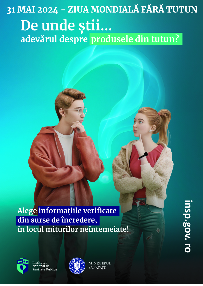Ziua Mondială Fără Tutun 31 Mai 2024