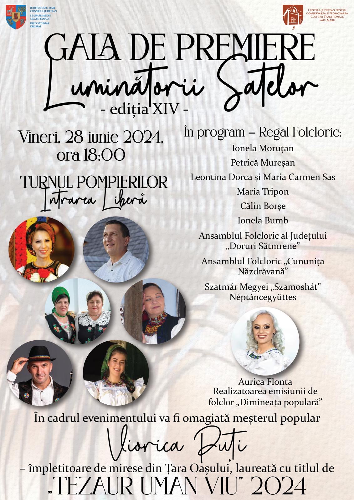 Gala de Premiere „Luminătorii Satelor” – ediția a XIV -a
