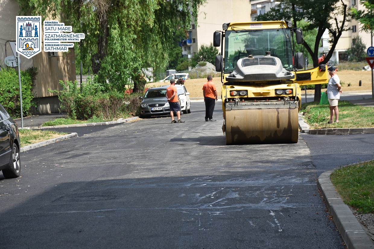 Străzile și trotuarele din municipiul Satu Mare, în plină modernizare