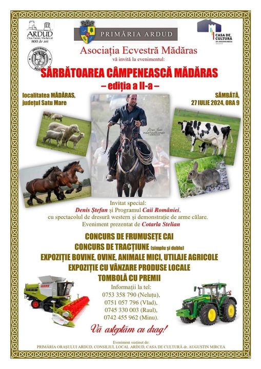 SĂRBĂTOAREA CÂMPENEASCĂ: Sărbătoare dedicată frumuseții și puterii calului, la Mădăras.