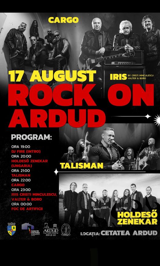 Cele mai titrate trupe rock din România, vor evolua pe scena de la Ardud! ROCK ON ARDUD 2024!