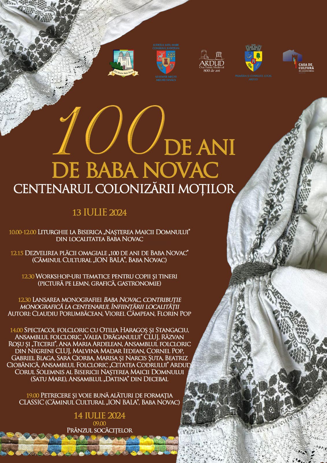 EVENIMENT. O sută de ani de la înființarea satului Baba Novac. Centenarul colonizării moților