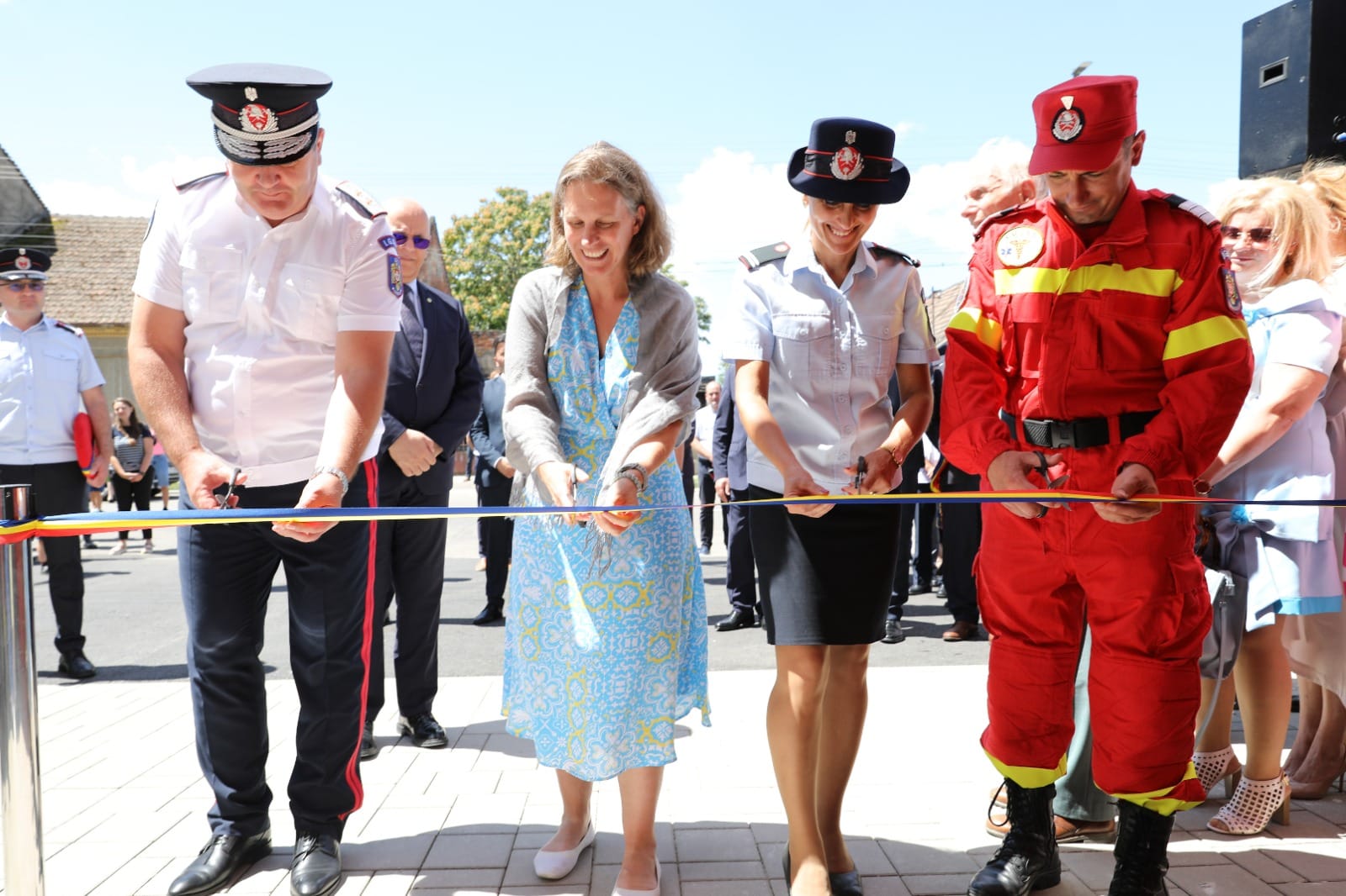 FOTOGALERIE. Noul sediu al Detașamentului de Pompieri Carei, inaugurat în prezența lui Raed Arafat