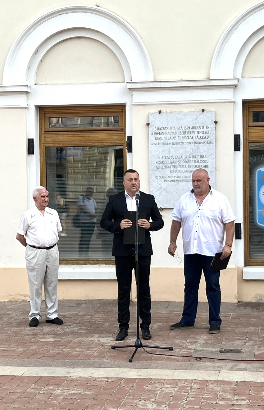 175 de ani de la semnarea „Pactului de împăciuire româno-maghiar” la Seghedin