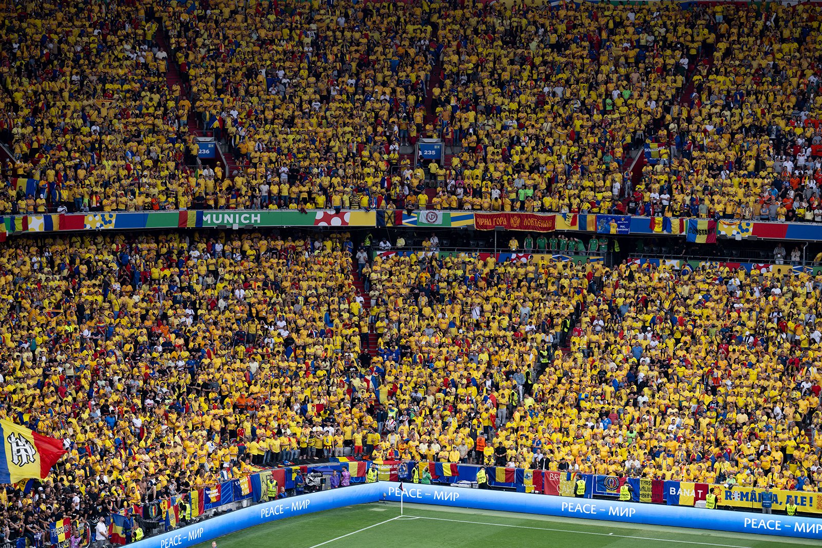Zidul Galben. România, a treia națiune la EURO 2024 după numărul de suporteri