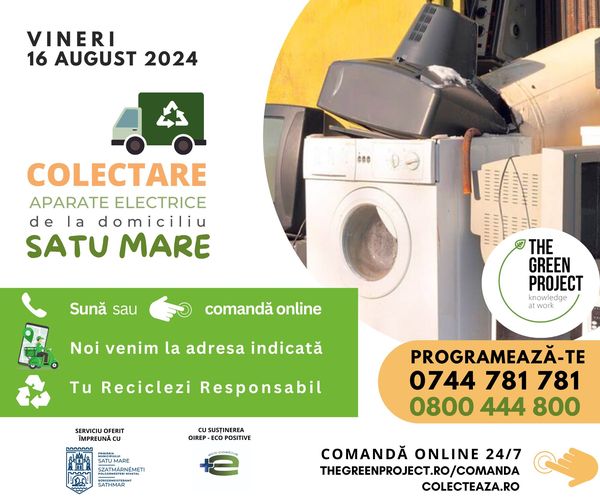Colectare gratuită de aparate electrice la Satu Mare