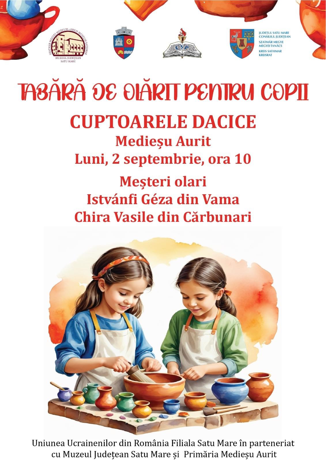 Tabăra de olărit pentru copiii ucraineni organizată de Muzeul Județean Satu Mare