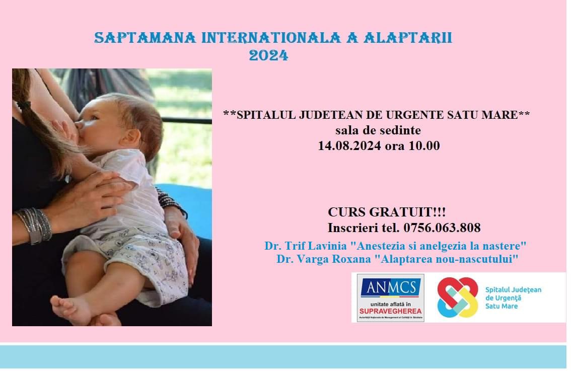 Curs gratuit pentru viitorii părinți, susținut de doi medici, la Spitalul Județean Satu Mare!