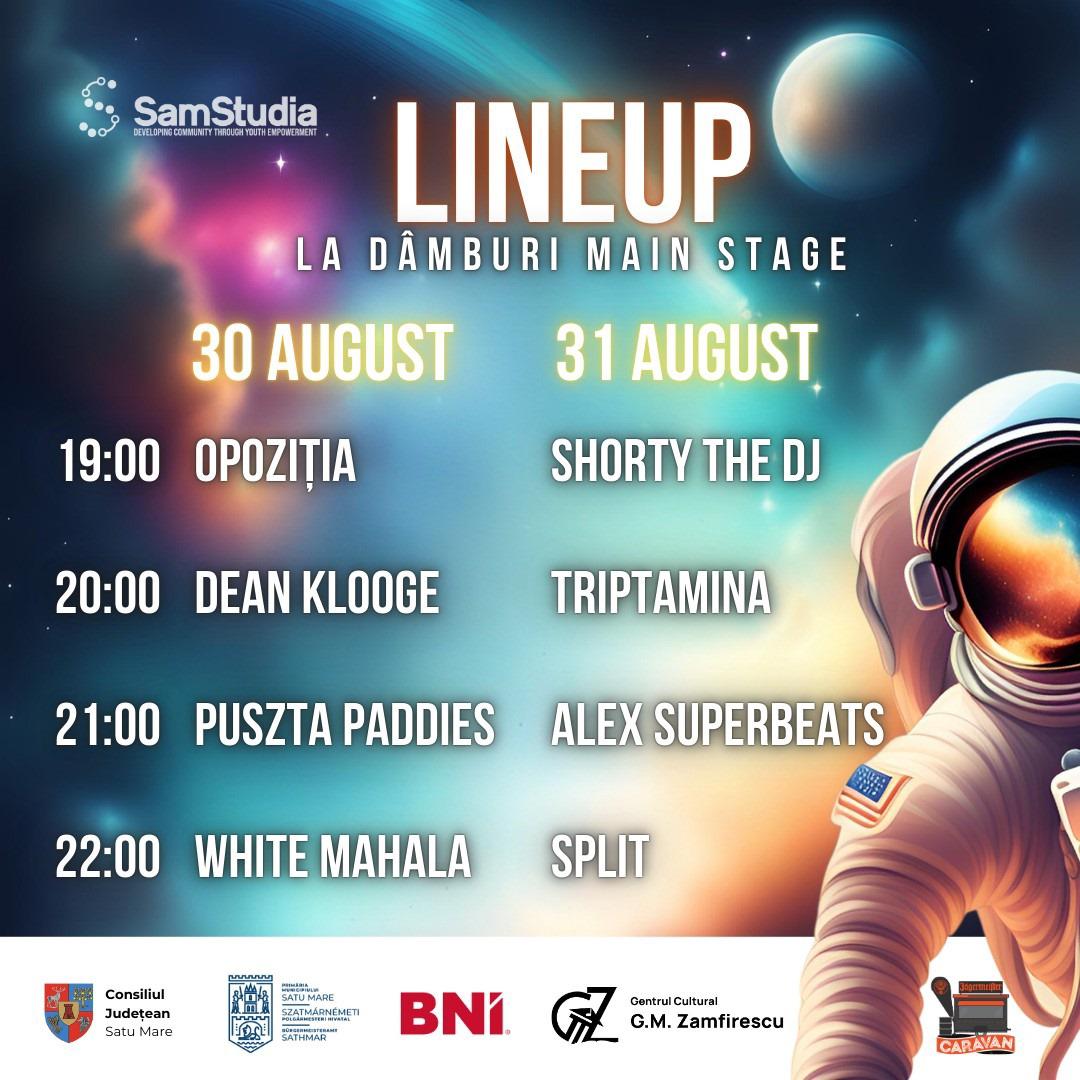 A apărut lineup-ul cu artiștii care vor fi pe scenă La Dâmburi