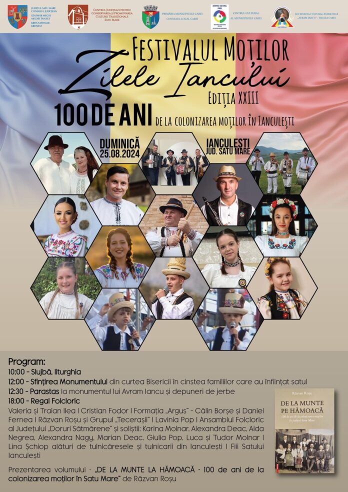 Festivalul Moților „Zilele Iancului” la cea de-a XXIII – a ediție: 100 de ani de la colonizarea moților în Ianculești