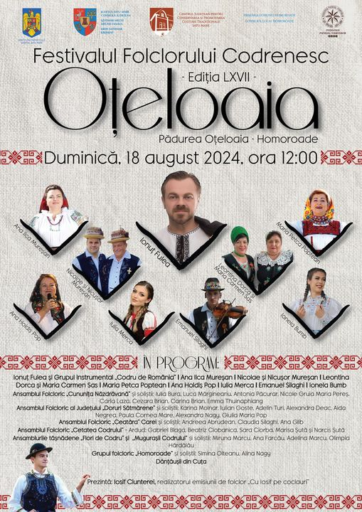 Festivalul Folclorului Codrenesc „Oțeloaia” la cea de-a LXVII- a ediție