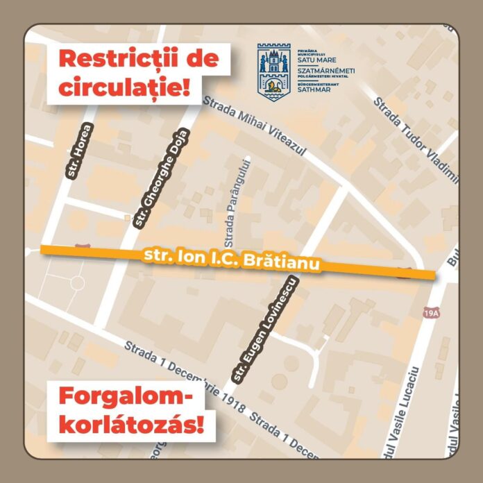 Încep lucrările de asfaltare pe Bulevardul Ion I.C. Brătianu din municipiu