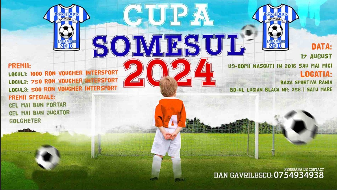 Cupa “Someșul” Satu Mare, sâmbătă la baza sportivă Rania!