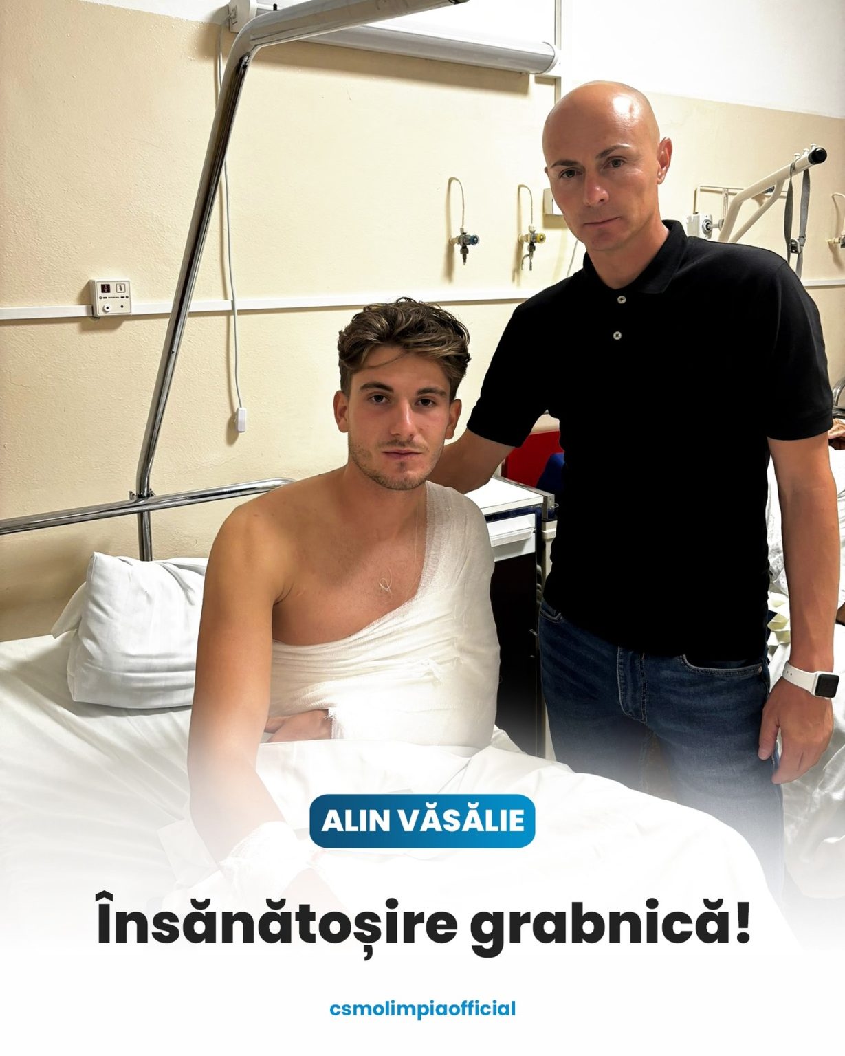 Alin Văsălie, accidentare gravă încă din primul minut al meciului cu SCM Zalău