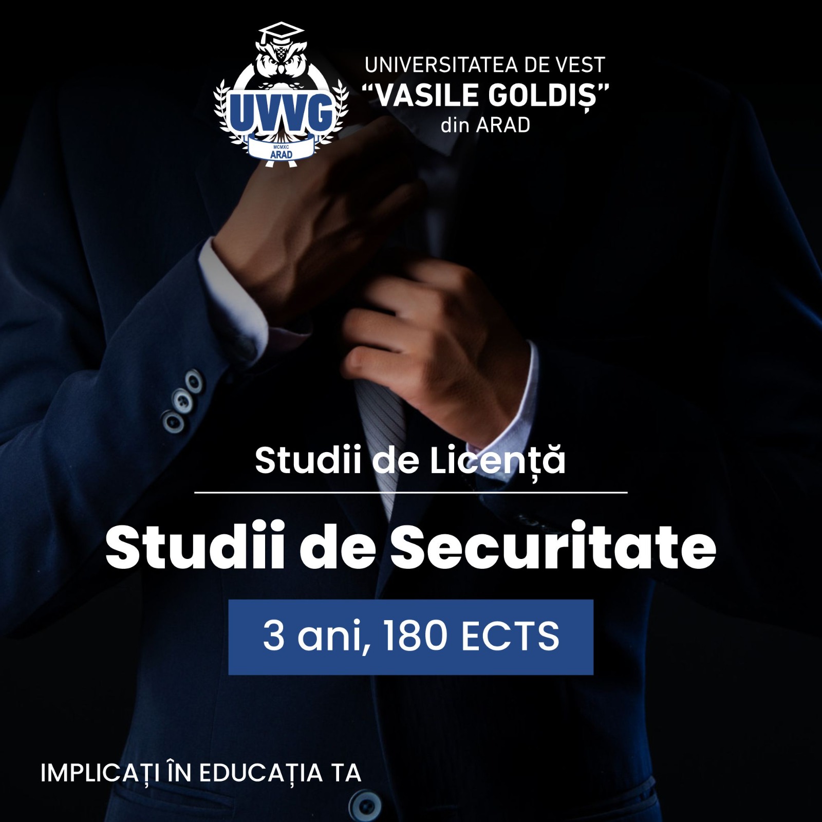 Studii de Securitate, un program universitar disponibil la UVVG