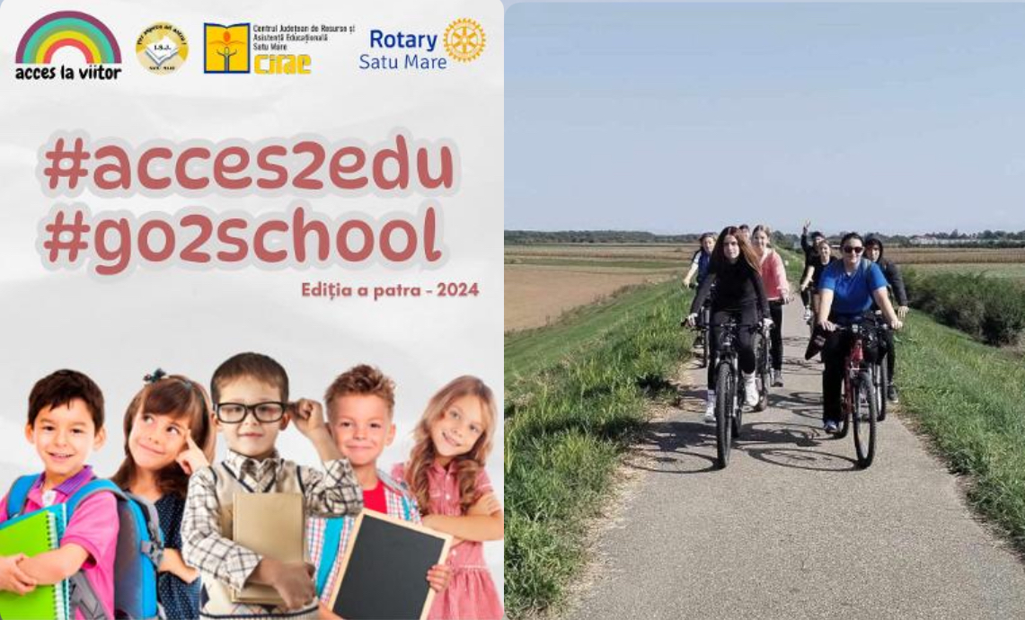 Asociația Acces La Viitor vine cu un nou proiect care să reducă abandonul școlar. Școala atractivă și pauzele distractive prin ,,Puterea Bicicletei”