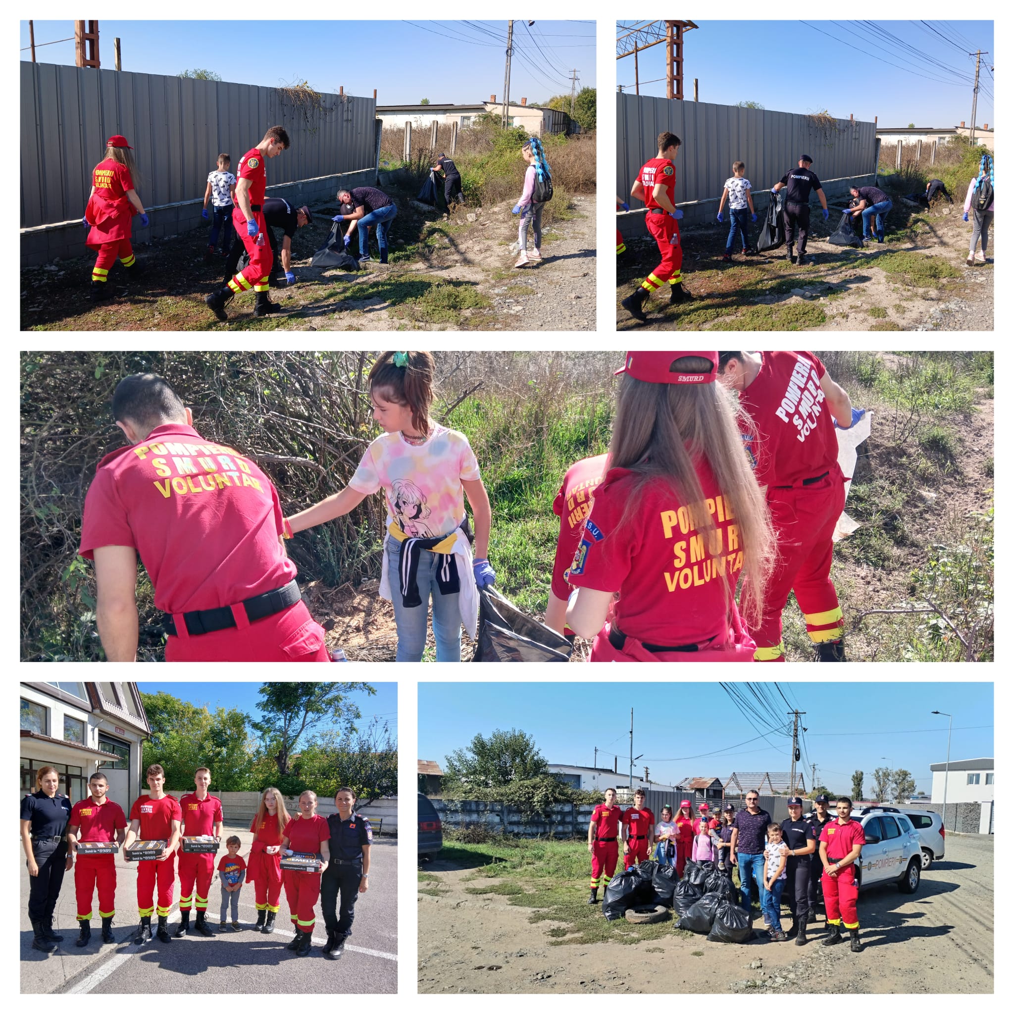 Politiștii și pompierii sătmăreni  s-au alăturat mișcării globale pentru curățarea naturii