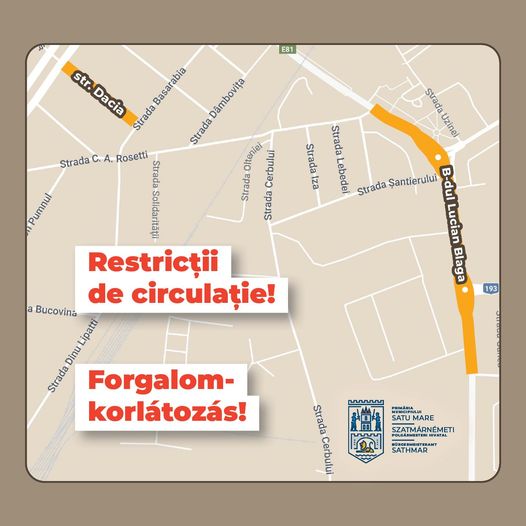 Încep lucrările de reparații la trotuare și carosabil pe strada Dacia și la trotuarele de pe Bulevardul Lucian Blaga