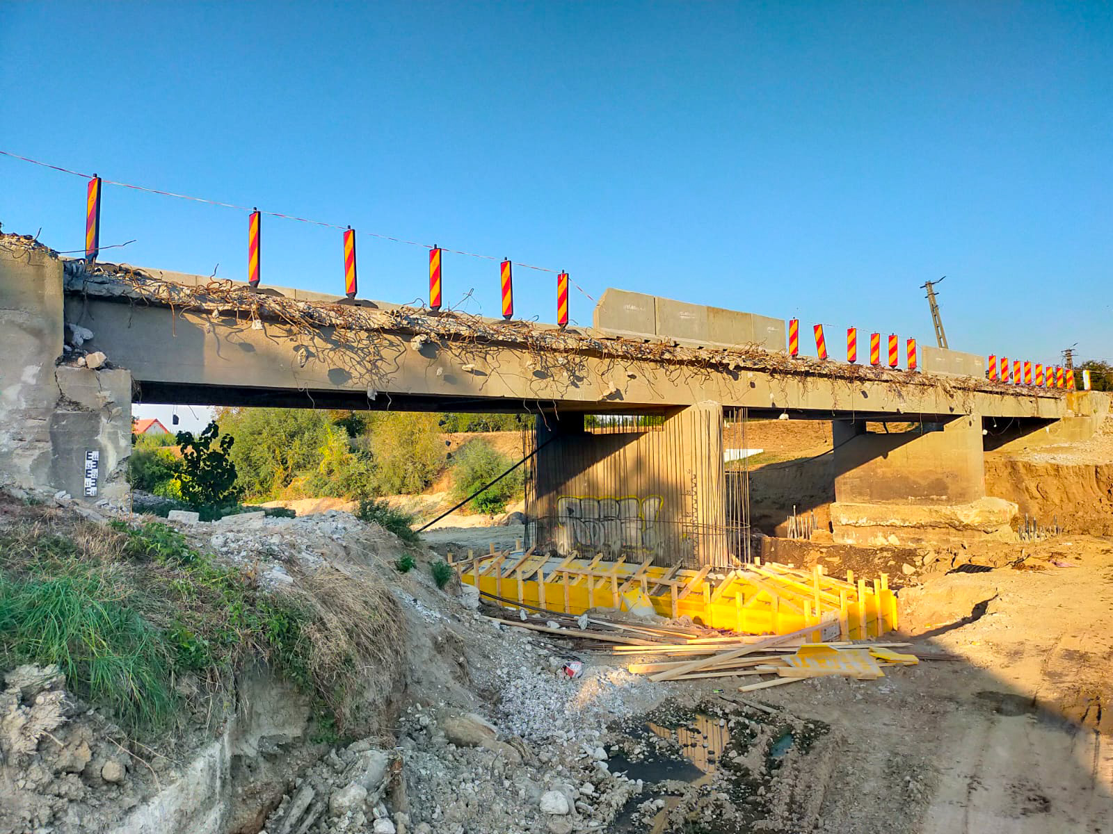 FOTOGALERIE. Un nou pod se construiește în județul Satu Mare