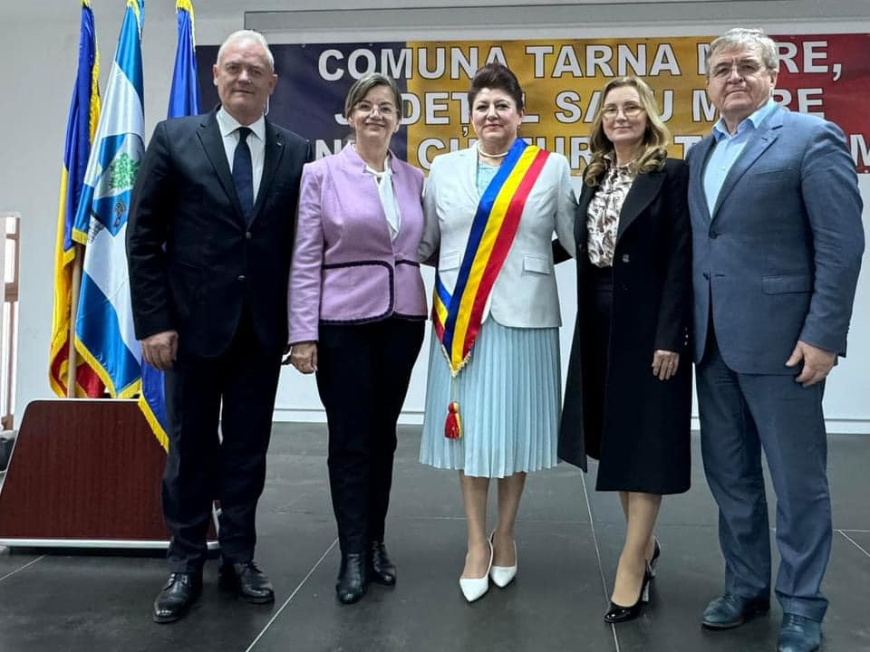 FOTO. Comuna Tarna Mare a sărbătorit reinvestirea doamnei Mariana-Monica Sobius în funcția de primar