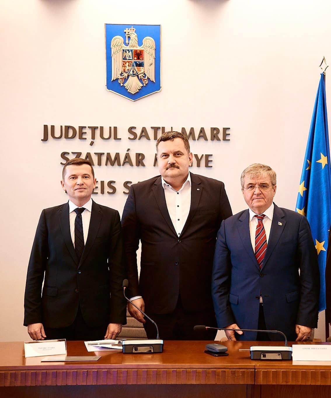 FOTO. Mircea Govor și Cătălin Filip - noii vicepreședinți ai Consiliului Județean Satu Mare!