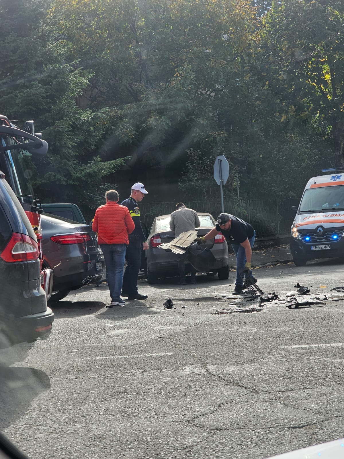 Accident rutier la intersecția de la Hotel Sport