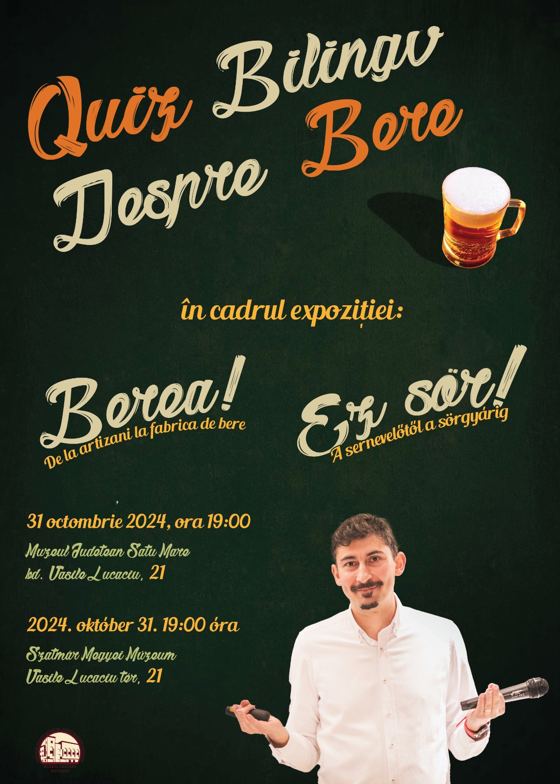 Quiz bilingv de cultură generală și bere în cadrul expoziției temporare "Berea, de la Artizani, la Fabrica de bere"