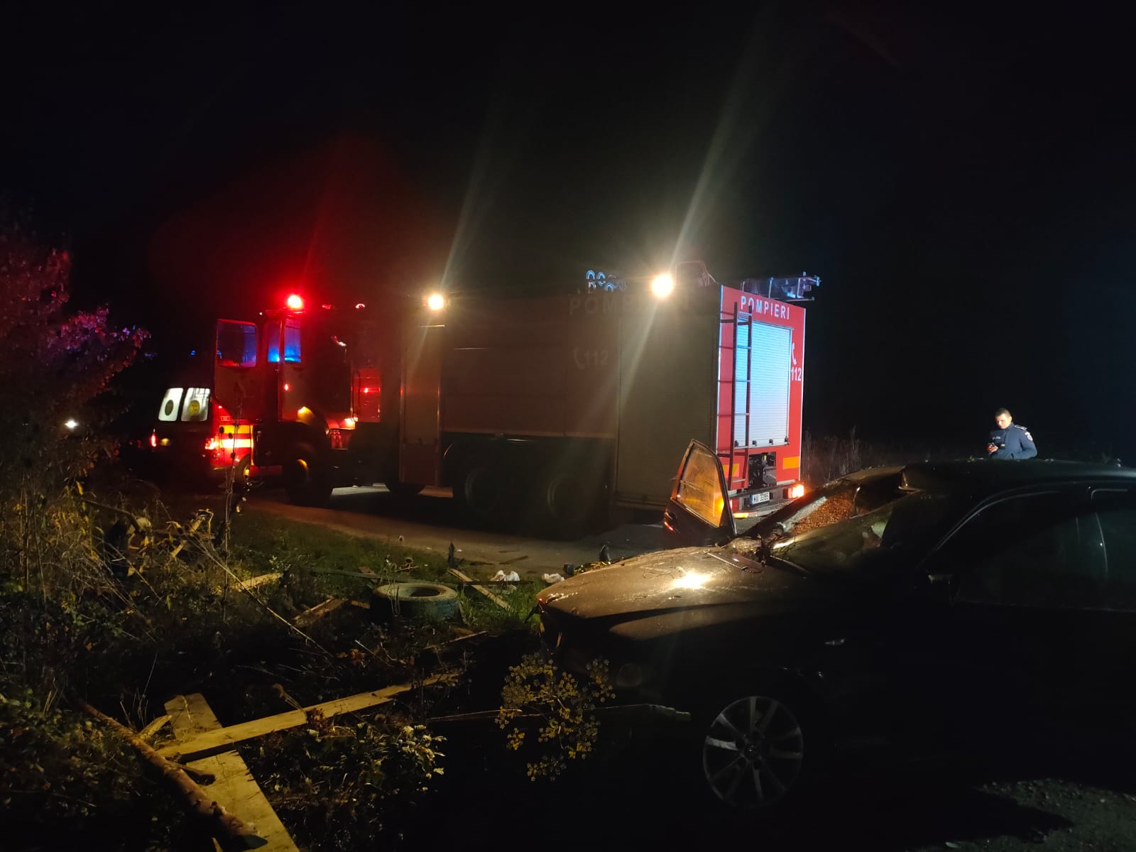 Accident rutier grav între localitățile Băbești și Turț. Un bărbat a decedat, iar trei persoane sunt rănite