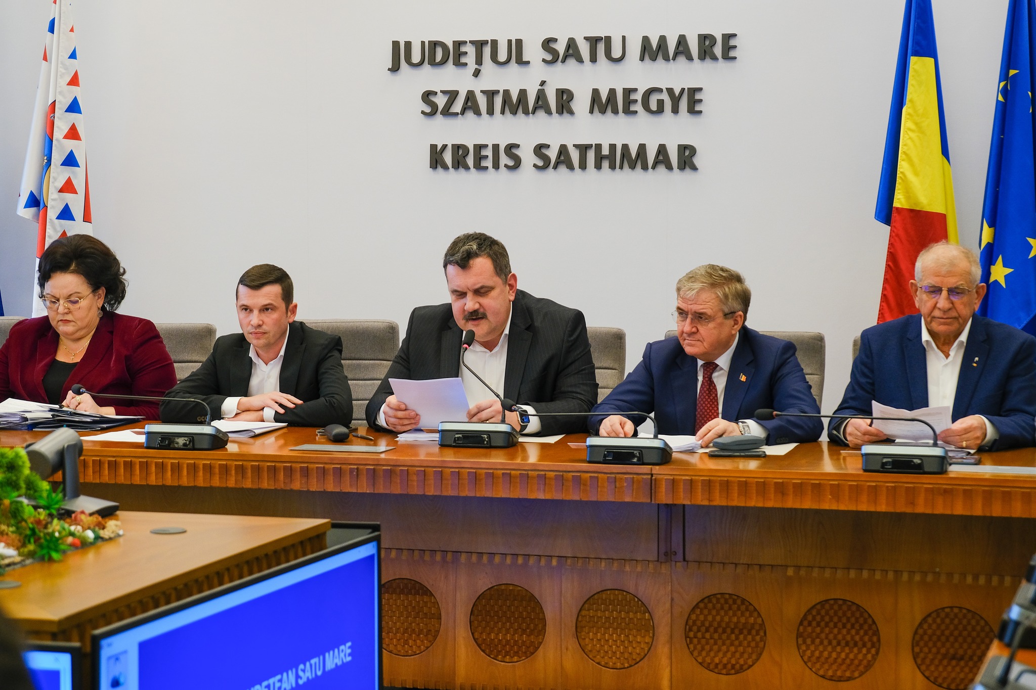 JURĂMÂNT. PSD în formulă completă în Consiliul Județean. Liberalii fac demagogie populistă încă de la prima ședință