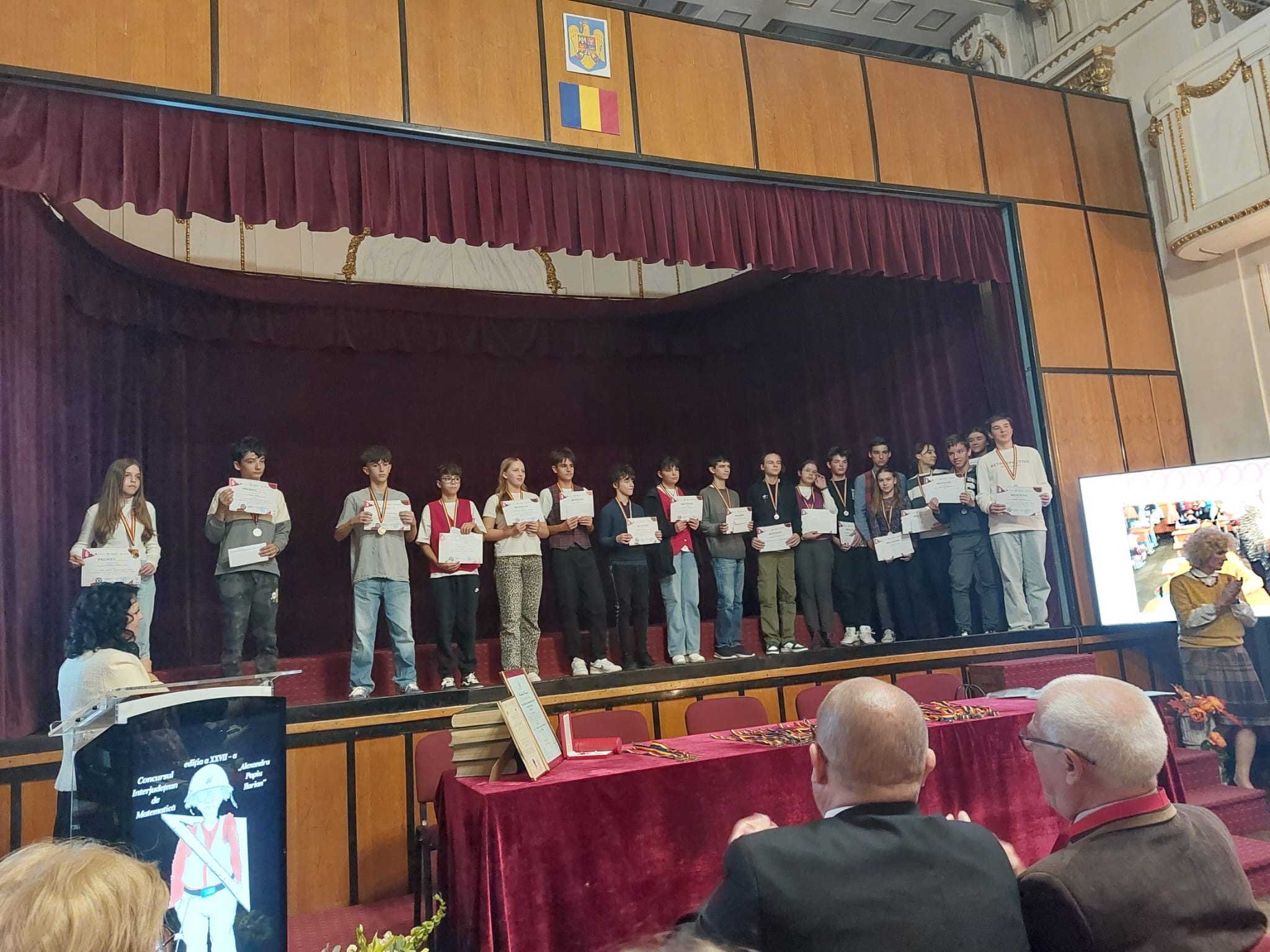 FOTO.Gala de premiere a Concursului Interjudeţean de matematică „Alexandru Papiu-Ilarian”