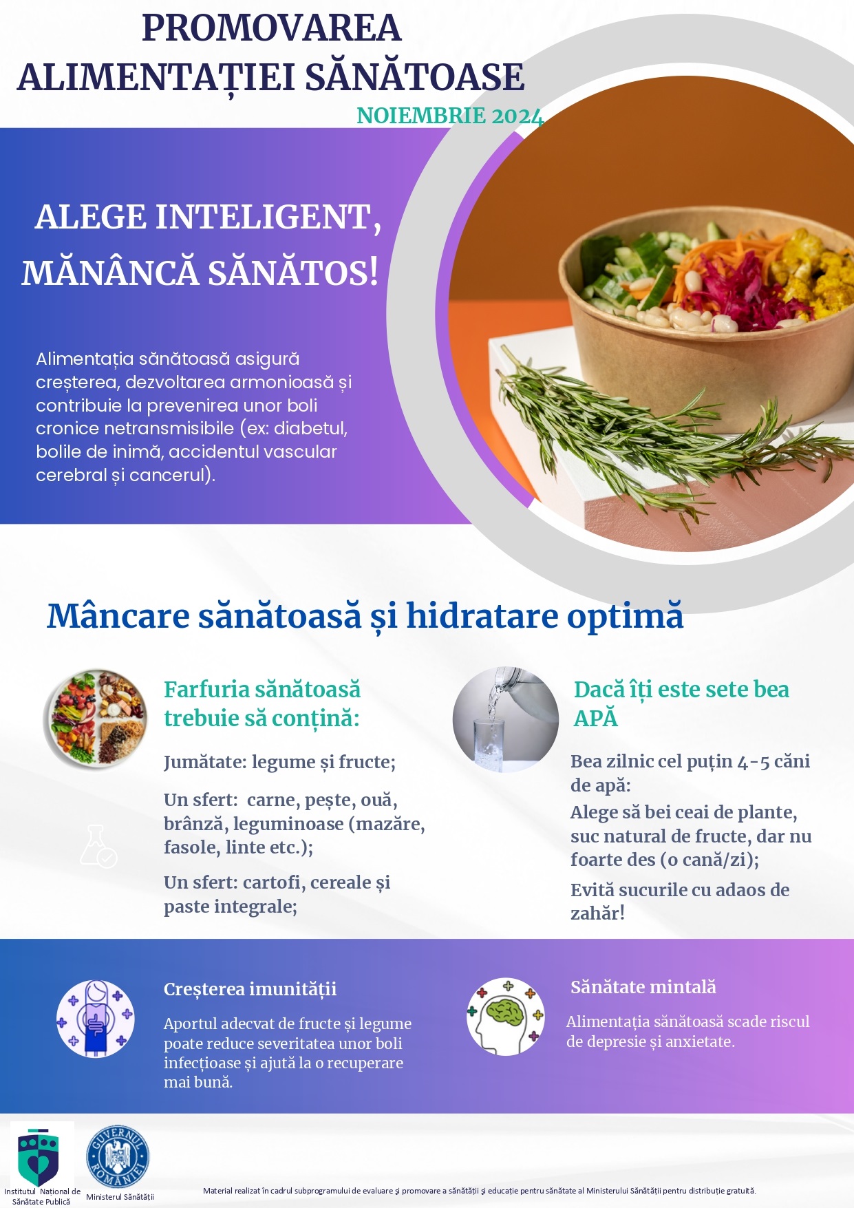 Campanie Națională pentru promovarea alimentației sănătoase și prevenirea obezității în rândul copiilor