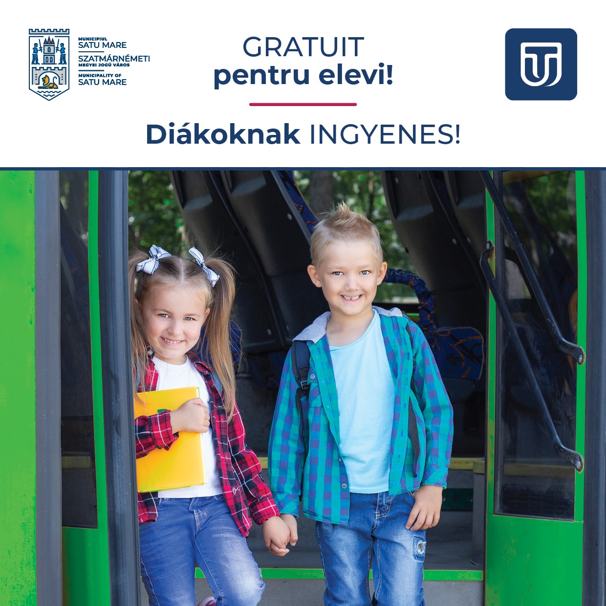 Elevii pot călători gratuit cu autobuzele Transurban