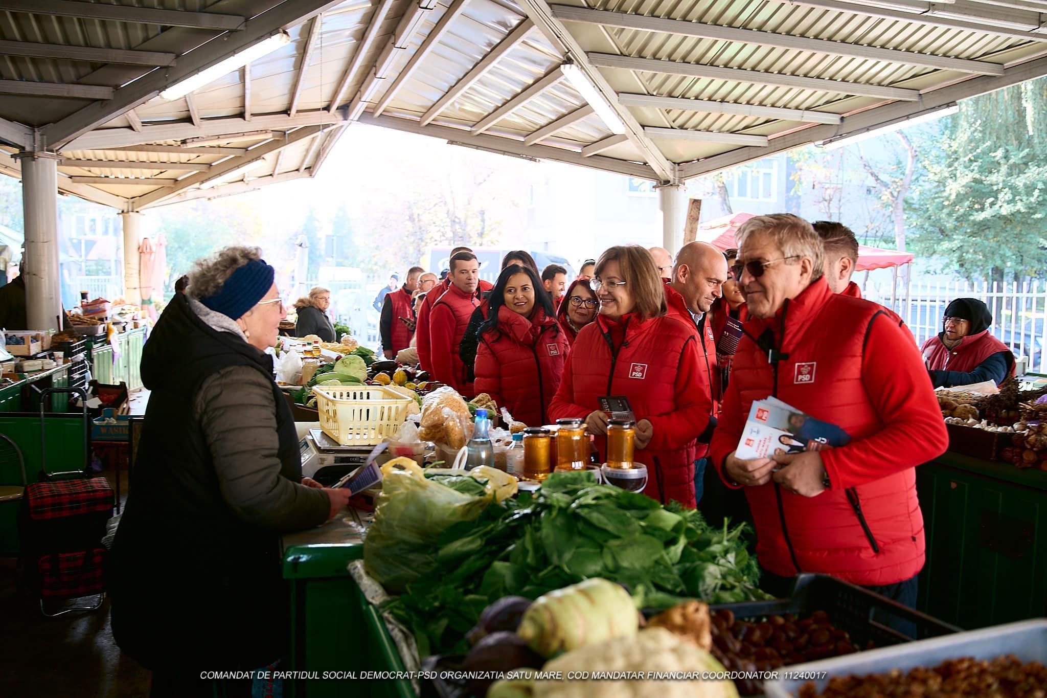 FOTO. PSD Satu Mare a desfășurat o acțiune de amploare pentru informarea cetățenilor cu privirea la programul de guvernare și susținere a sătmărenilor