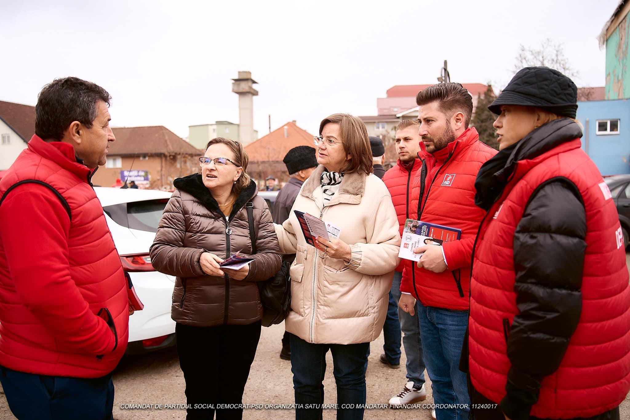 Aurelia Fedorca, candidatul PSD la Senat, alături de Adrian Micle, candidatul la Camera Deputaților au luat la pas Țara Oașului