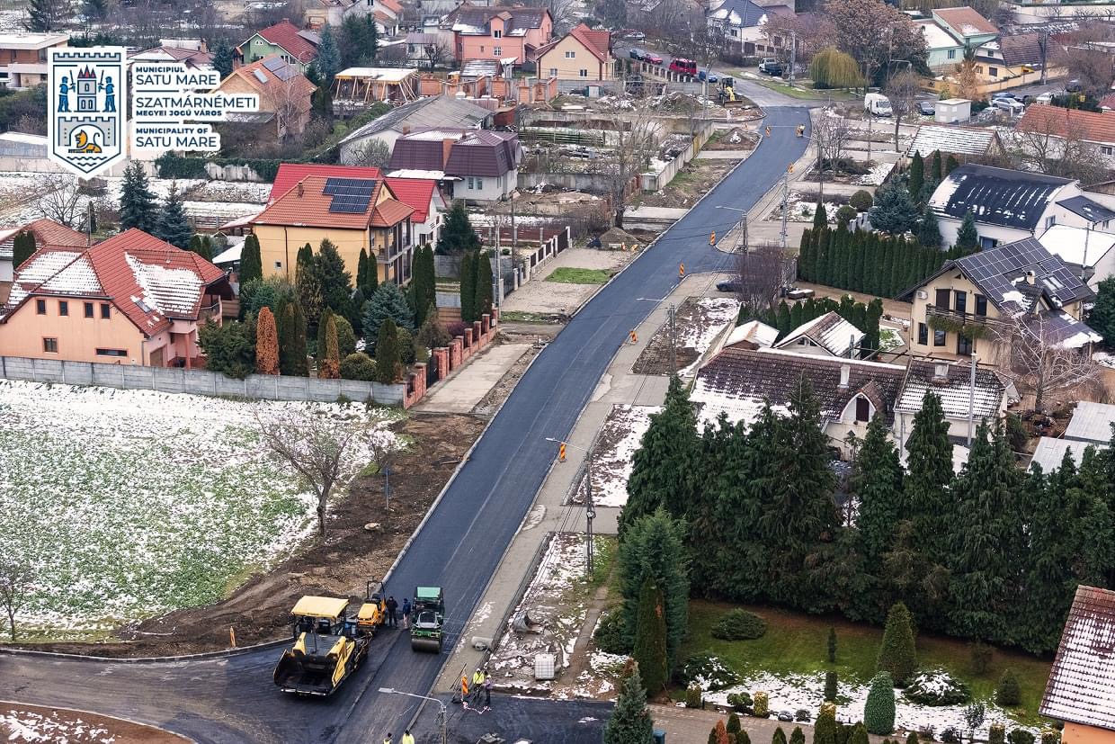 FOTO. Încă șase străzi de pământ modernizate prin programul ,,Anghel Saligny” de către Primăria Municipiului Satu Mare