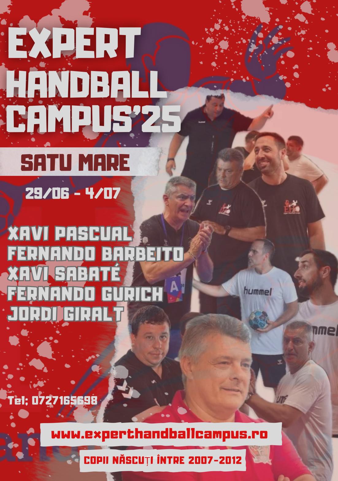Au început înscrierile pentru Expert  Handball Campus Satu Mare 2025
