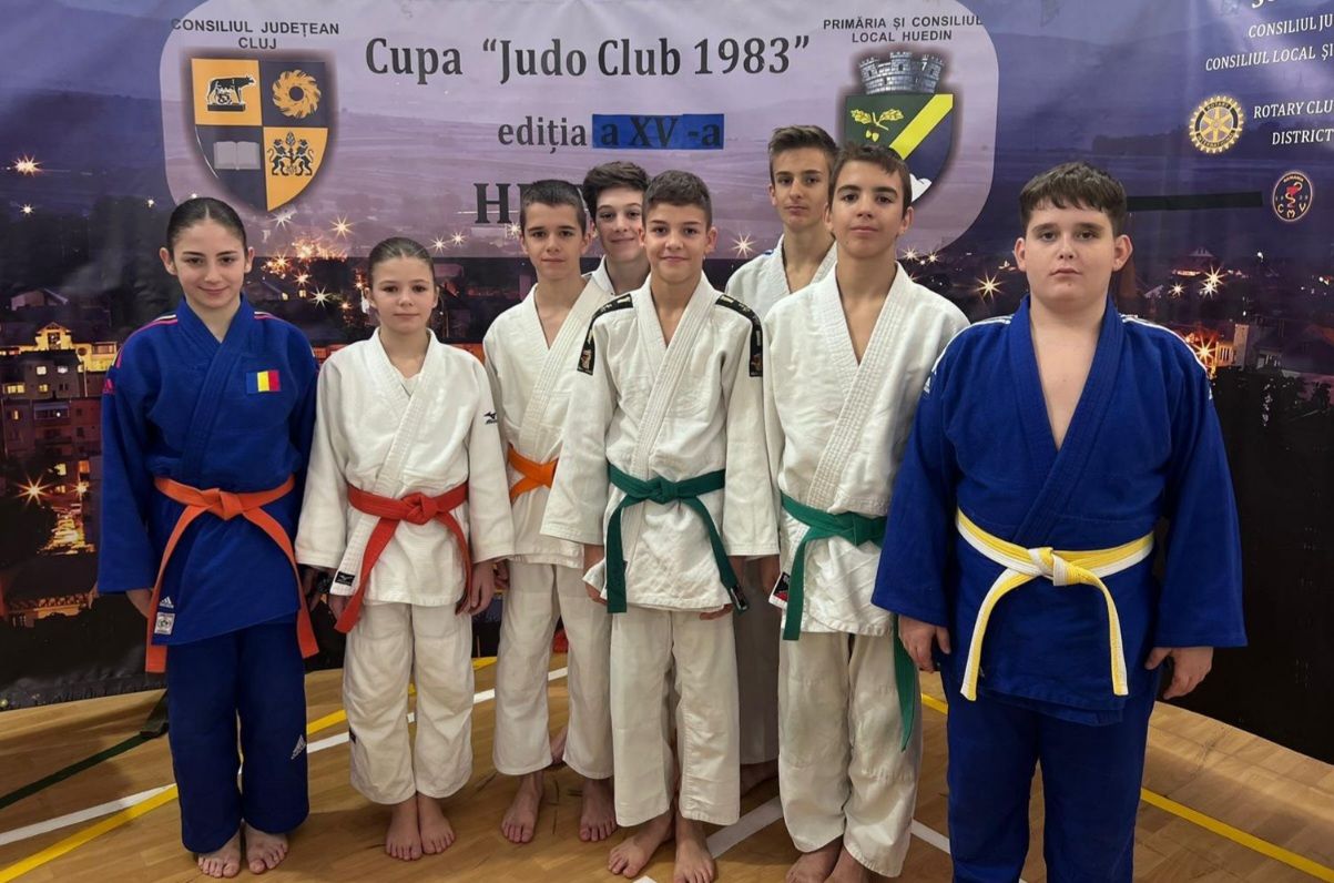 Judoka de la CS Satu Mare pe podium la Cupa Judo Club 1983 de la Huedin