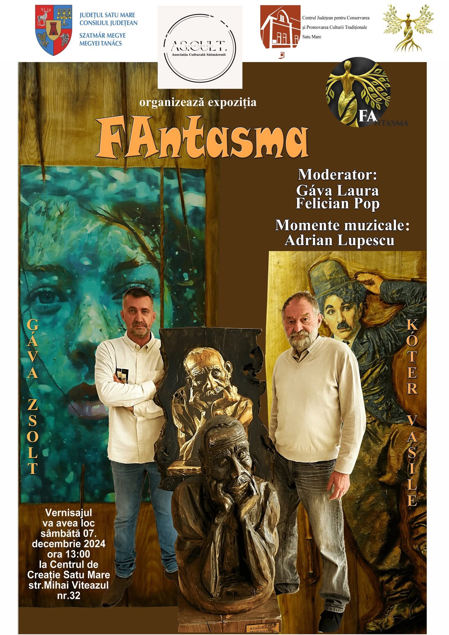 Expoziția „Fantasma” la Centrul de Creație Satu Mare